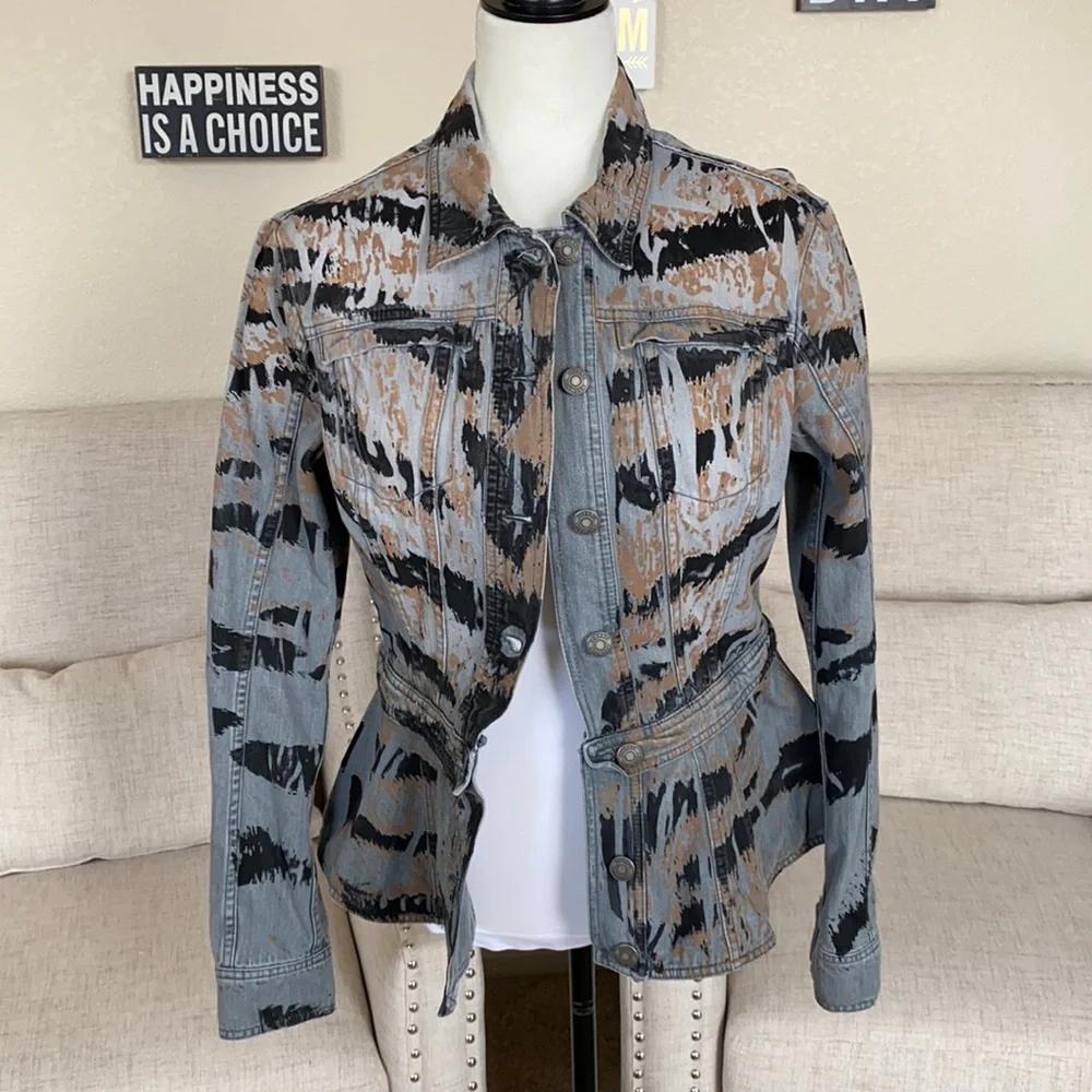Pierre Balmain Stunning Denim Jacket Size EU30 (XS/S) - Picture 4 of 16